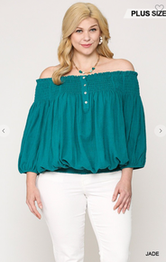 Gigio Hade brand off-shoulder peasant style top