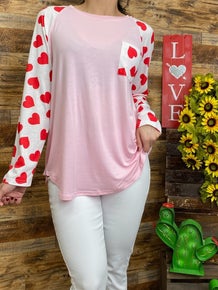 SS Valentine Top with long sleeves