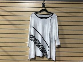 Moonlight brand white flowy gauzy top